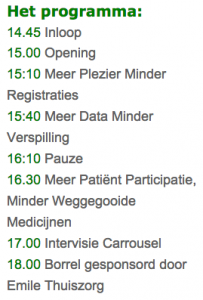 Programma 13 maart 2015